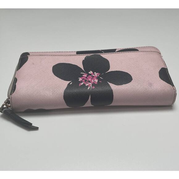 Kate Spade Pink and Black Floral Wallet - Picture 4 of 14